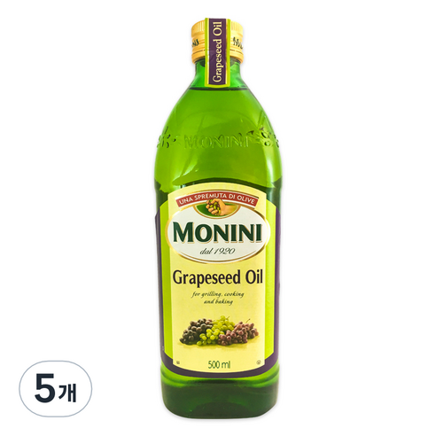 모니니 포도씨유, 500ml, 5개