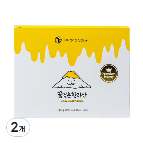 꿀먹은 한라산 천연벌꿀 스틱 50p, 100g, 2개