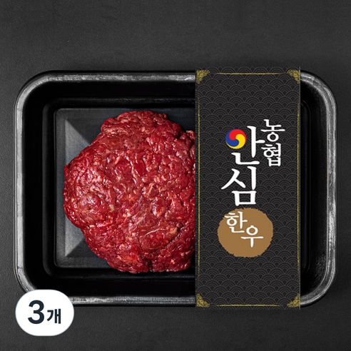 농협안심한우 안심 이유식용 1등급 다짐육 (냉장), 200g, 3개