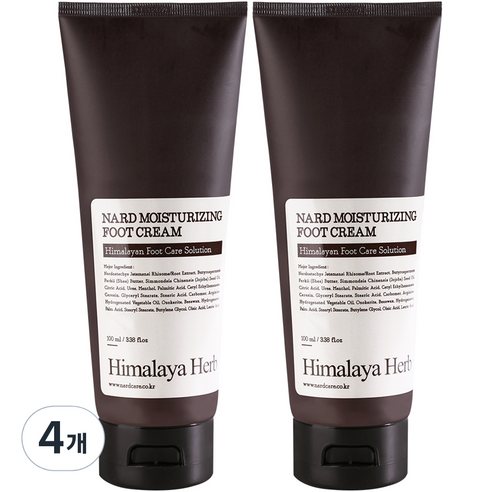 나드 고보습 각질 케어 풋크림, 100ml, 4개