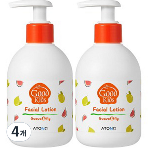 아토엔오투 유아용 굿 키즈 페이셜 로션, 250g, 4개