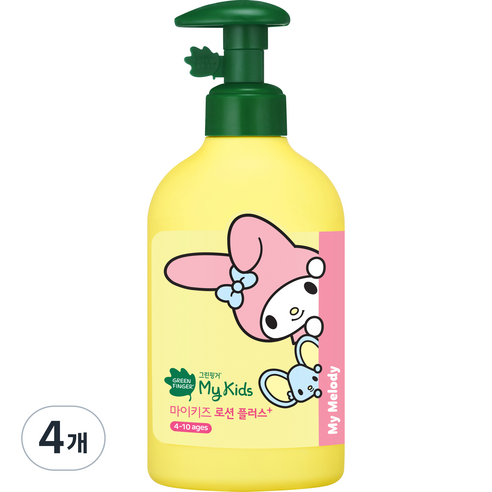 그린핑거 마이키즈 산리오 로션플러스, 320ml, 4개