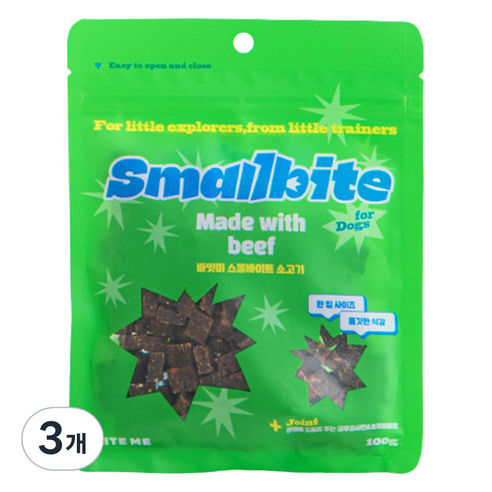 바잇미 강아지 미니트릿 스몰바이트, 100g, 3개, 소