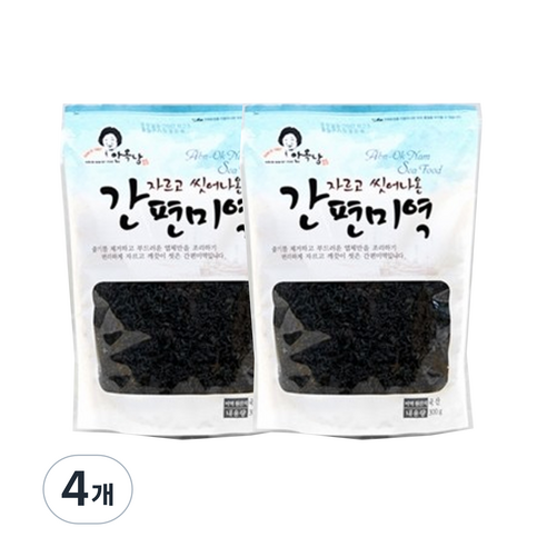 안옥남 자르고 씻어나온 간편미역, 300g, 4개