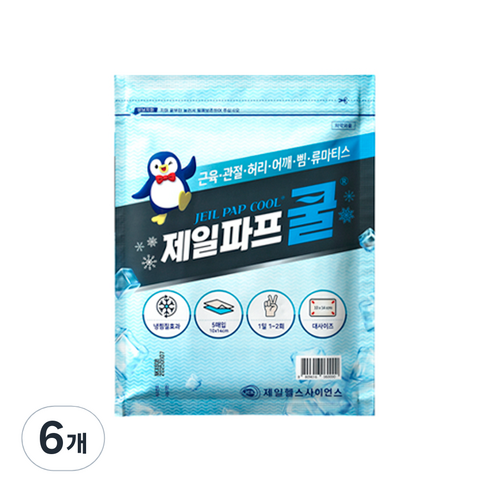 제일파프 쿨카타플라스마, 6개, 5매입