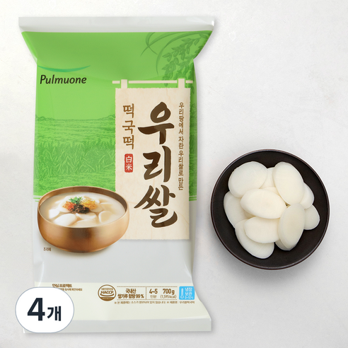 풀무원 우리쌀떡국떡, 700g, 4개