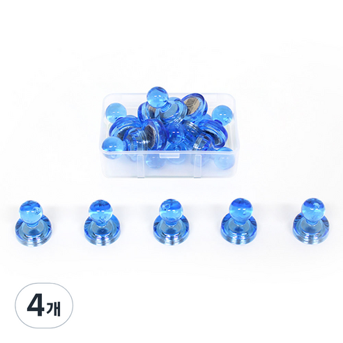 칼라 체스 자석홀더 XS 10p, 파랑, 4개