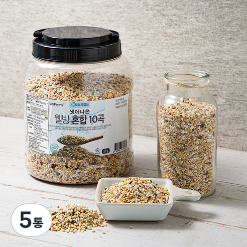 대구농산 씻어나온 웰빙 혼합 10곡, 2kg, 5통