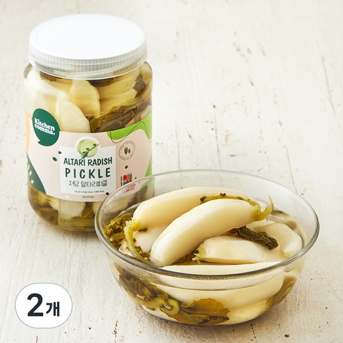 키친콤마 저당 알타리피클, 480g, 2개