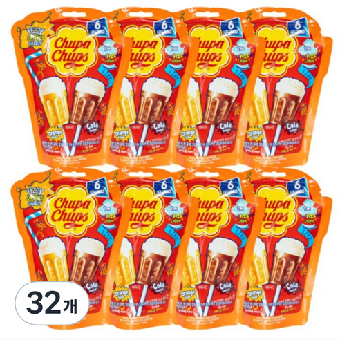 츄파춥스 피즈캔디, 90g, 32개