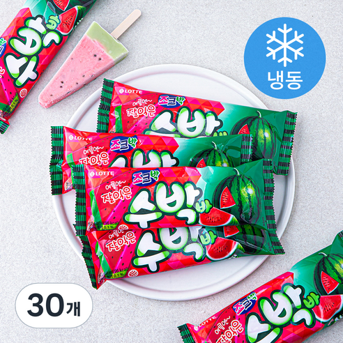 롯데웰푸드 수박바 (냉동), 80ml, 1개입, 30개