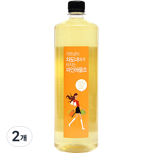 천년미인 차도녀 파인애플초, 1L, 2개