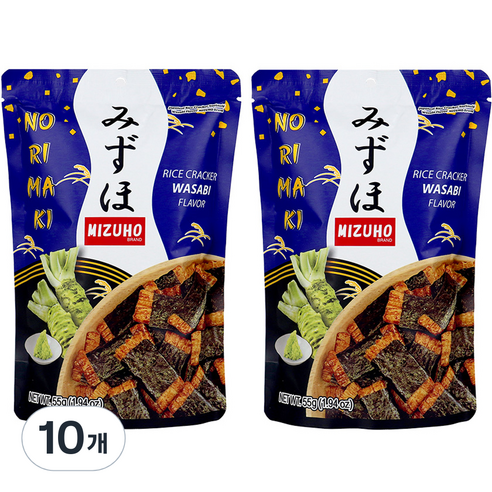 미즈호 노리마끼 와사비, 10개, 55g