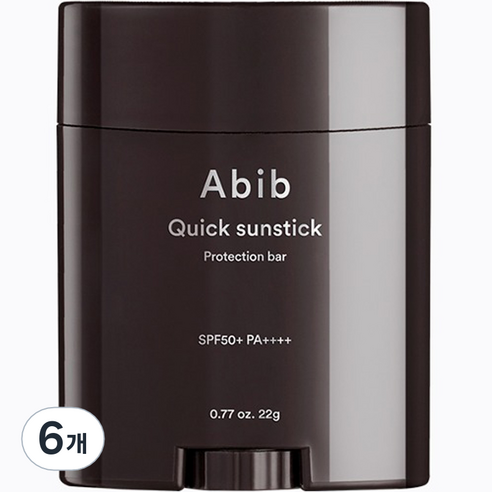 아비브 퀵 선스틱 프로텍션 바 SPF50+ PA++++, 22g, 6개