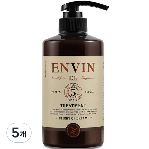 앙방 단백질 퍼퓸 헤어케어 트리트먼트 플라잇오브드림, 500ml, 5개