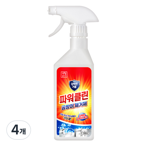 생활공식 파워클린 곰팡이 제거제, 4개, 500ml