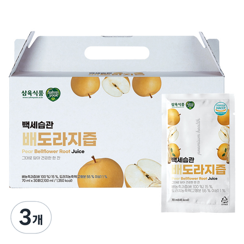 삼육 백세습관 배도라지즙, 90개, 70ml