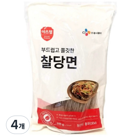 이츠웰 찰당면, 500g, 4개