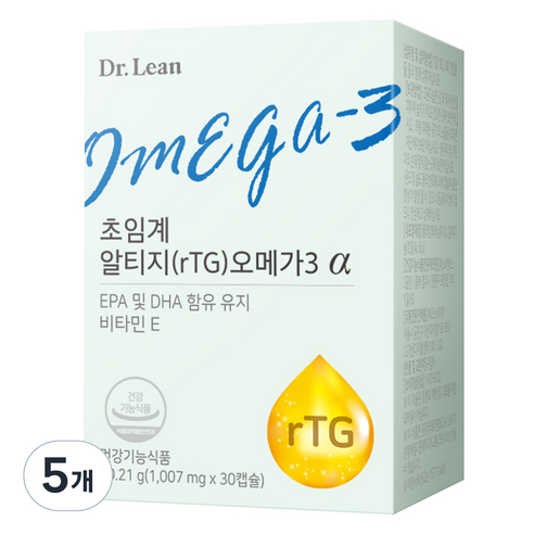 닥터린 초임계 알티지 오메가3 알파, 30정, 5개