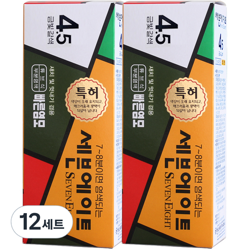세븐에이트 새치 염색약, 금빛갈색, 12개