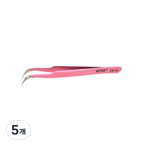비투스 핀셋 CS-15, 혼합색상, 5개