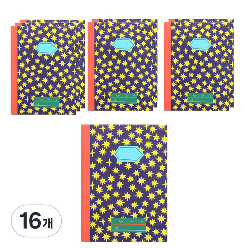 헬로우모리스 초등 1-2 10칸 노트 19 x 26 cm, 별별, 16개