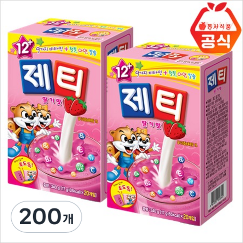 제티 딸기맛, 17g, 20개입, 10개