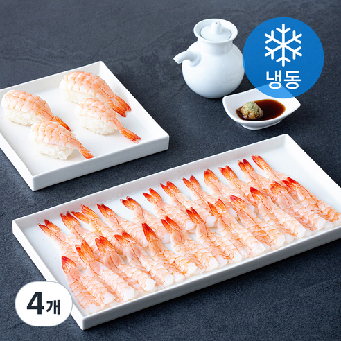 초밥용 흰다리새우살 (냉동), 4개, 125g(30미, 2L)