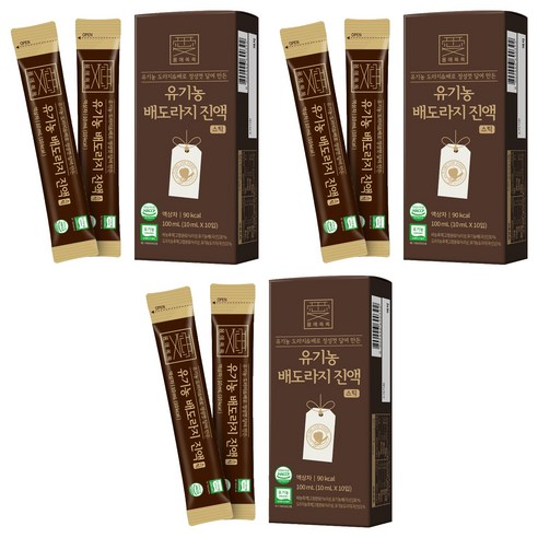 몸애쏙쏙 유기농 배도라지진액 스틱, 10ml, 30개