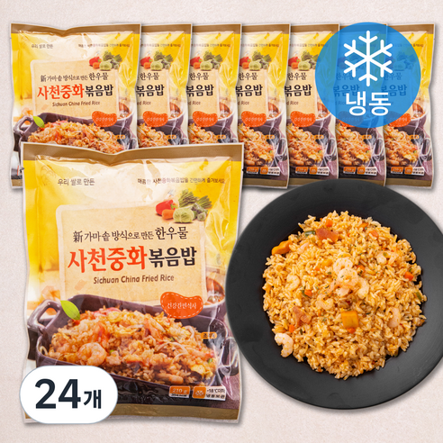 한우물 사천중화 볶음밥 (냉동), 210g, 24개