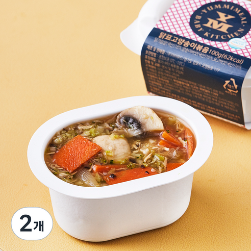 얌이밀 닭표고양송이볶음, 100g, 2개