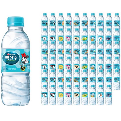 백산수, 330ml, 60개