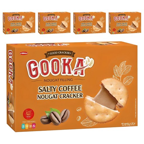 비비카 구카 솔티 커피 누가 크래커, 400g, 5개