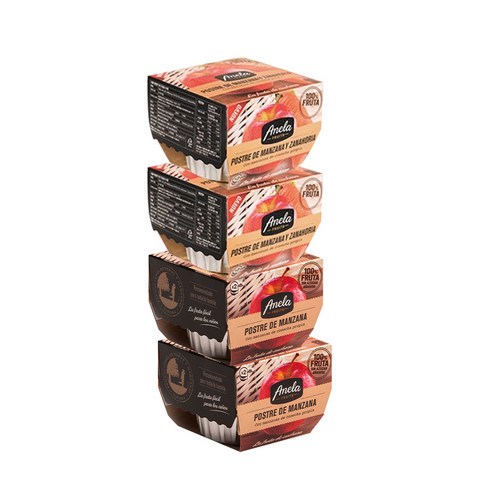 아넬라 생과일 디저트 스타트 C 패키지 100g x 2p x 2종 세트, 사과, 당근, 2세트