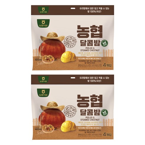농협 아름찬 달콤밤 4p, 52g, 8개