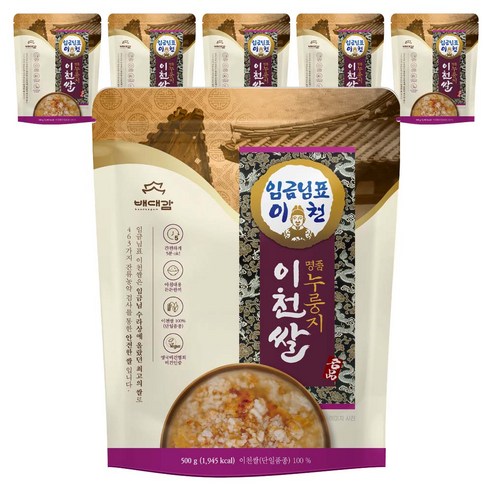 임금님표이천 누룽지, 500g, 6개