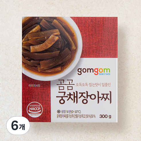 곰곰 궁채 장아찌, 300g, 6개