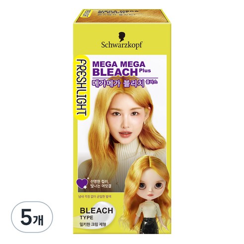 프레쉬라이트 헤어 탈색제, 130ml, 5개