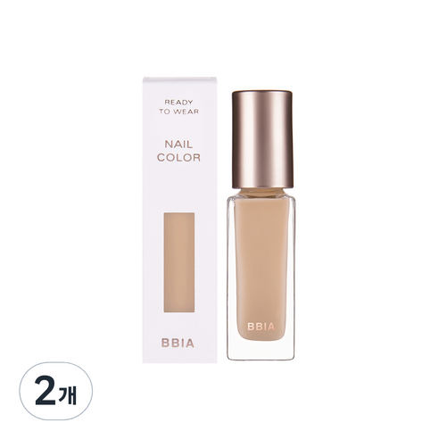 삐아 레디 투 웨어 네일 컬러 매니큐어 7ml, NS05 누드 베이지, 2개