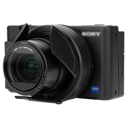 JJC 소니 ZV1 M2 ZV-1 카메라 오토 렌즈캡 후드, ALC-ZV1 BLACK 블랙, 1개