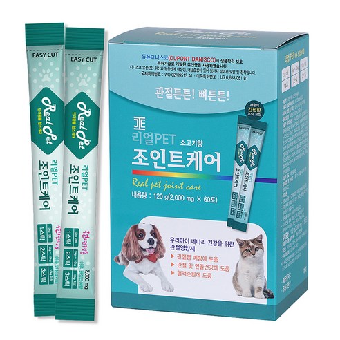 리얼펫 조인트케어 강아지 영양제 60포, 관절건강, 1개