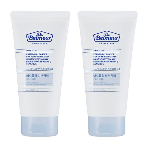 더페이스샵 닥터벨머 아미노클리어 아크네 클렌징 폼, 150ml, 2개