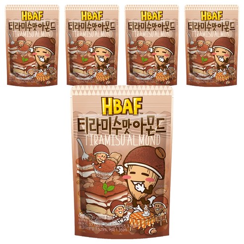 바프 티라미수맛 아몬드, 120g, 5개