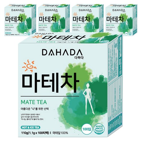 다하다 마테차 티백, 1.1g, 100개입, 5개