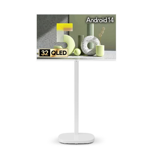 더함 CHiQ FHD QLED 화이트에디션 돌비 AI 구글 5.0 스마트TV 화이트에디션 + 삼탠바이미 스탠드 큐브 세트, 81cm(32인치), NA321QLED(TV), MSA11-241L-W(삼탠바이미), 스탠드형, 고객직접설치