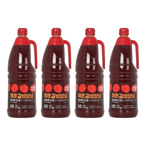 식자재왕 매운갈비 양념, 2.2kg, 4개