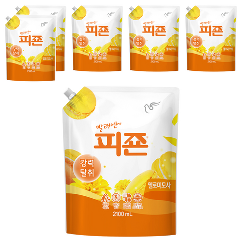 피죤 레귤러 옐로미모사, 2.1L, 6개