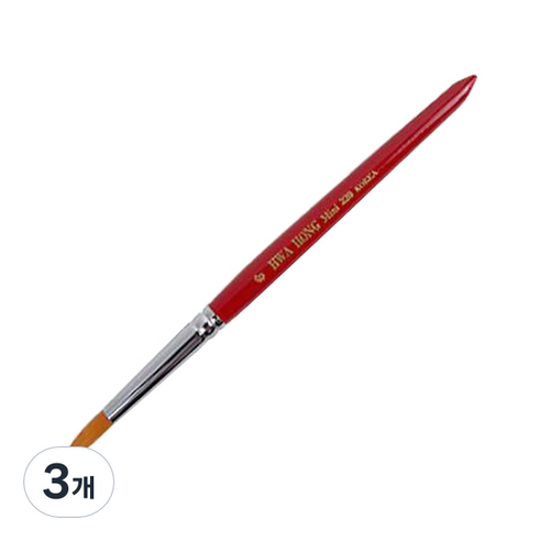 화홍 세필붓 320 환 인조모, 6호, 3개