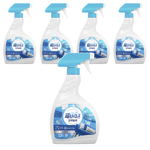 페브리즈 섬유탈취제 상쾌한향 본품, 900ml, 5개