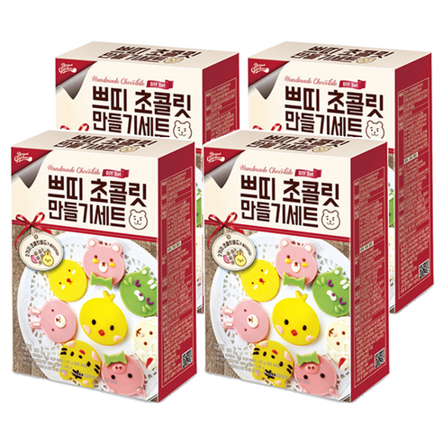 브레드가든 홈베이킹 쁘띠 초콜릿 만들기 세트, 단품, 4세트